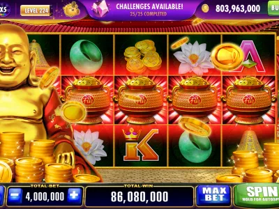 Interfaz de la aplicación de casino